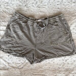 O'Neill Green Athletic Shorts with Elastic Waistband